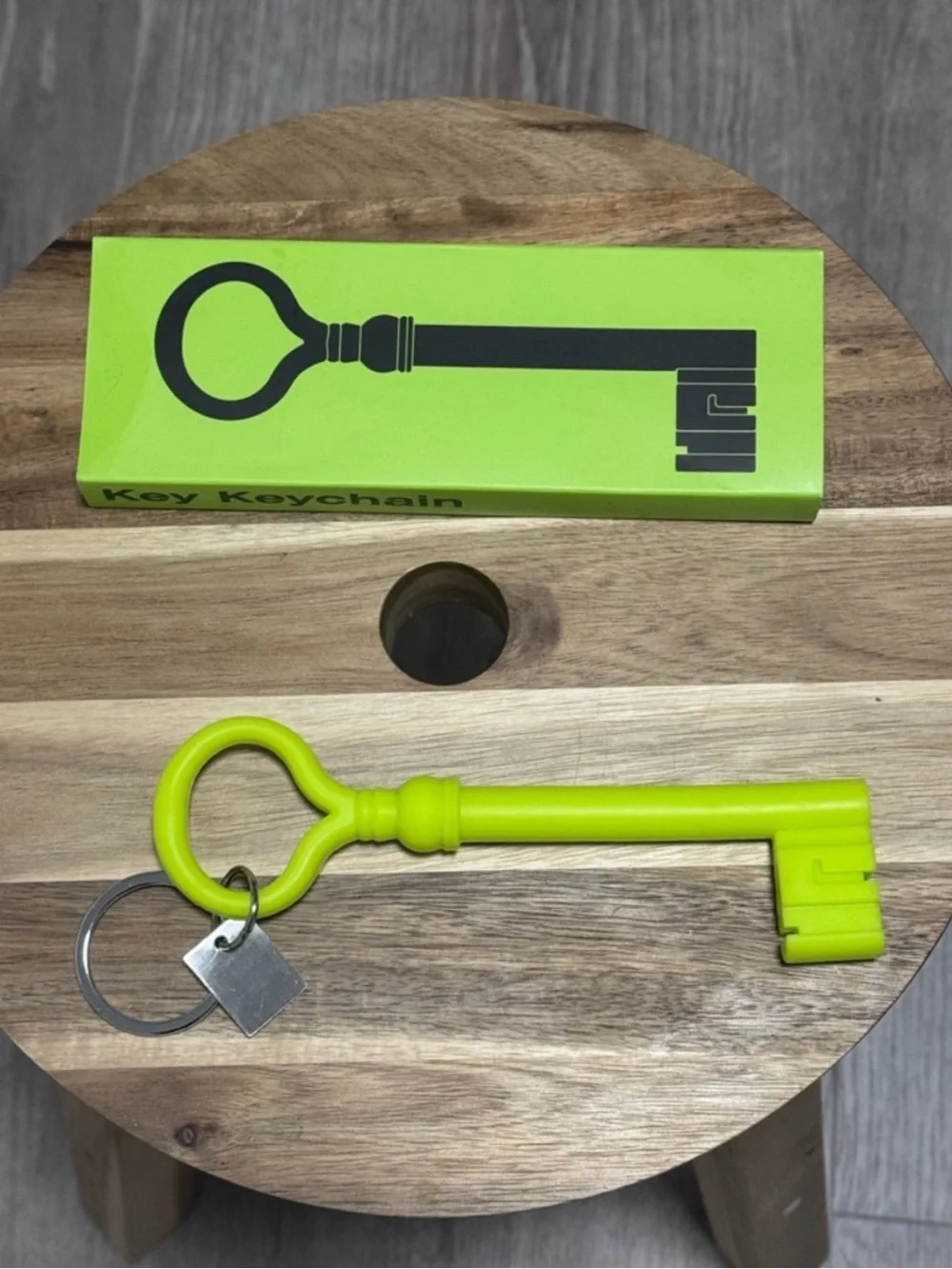 NWT Areaware x Harry Allen Reality Series Italian Church Key Keychain Chartreuse